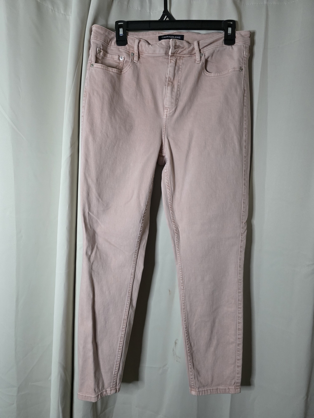Calvin Klein Women's Pale Pink Skinny Jeans